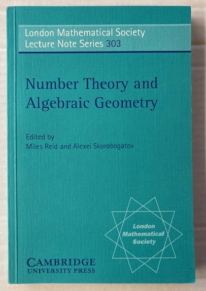 Image for Number Theory and Algebraic Geometry Number Theory and Algebraic Geometry