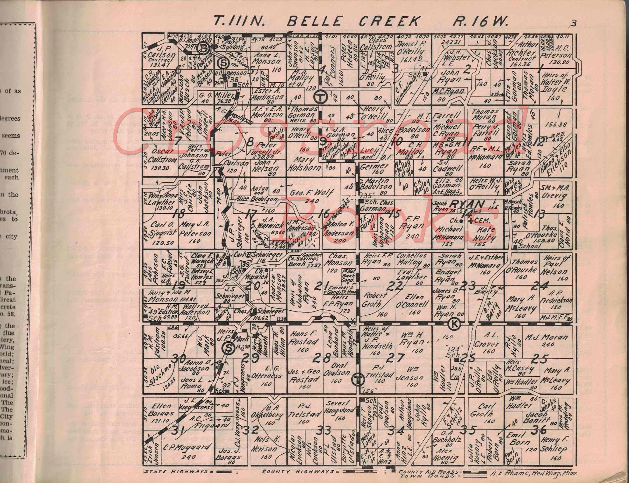 Goodhue County, Minnesota (ca. 1933 Plat Book)