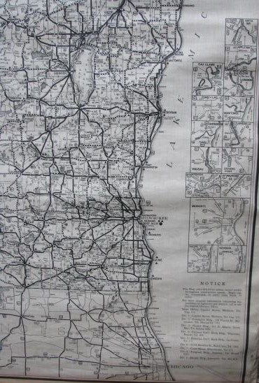 Official Highway Service Map of Wisconsin, 1930 [large]