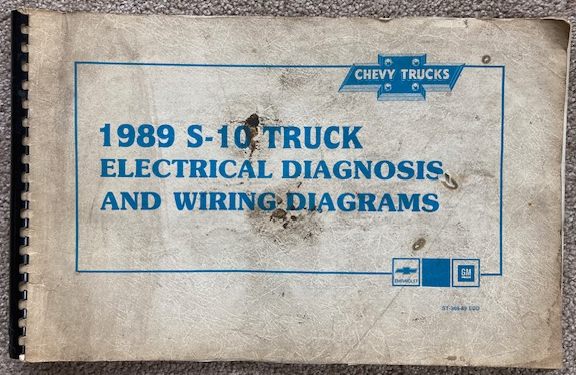 1989 Chevrolet, S-10 Truck: Electrical Diagnosis and Wiring Diagrams Manual