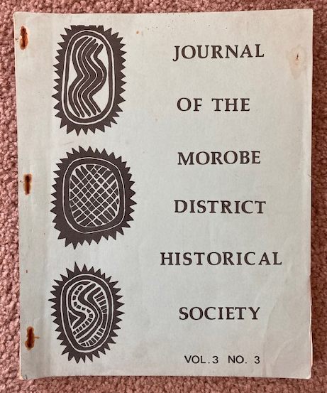 Journal of the Morobe District Historical Society, Volume 3, No 3, July 1976 [New Guinea]