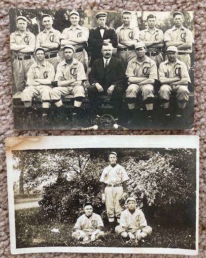 [Lot of 2 Vintage Postcards] Concordia Seminary Baseball Team [RPPC] [circa 1910's]