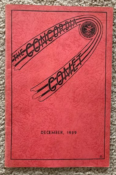 The Concordia Comet, December, 1939 [Volume XV, Number 2, December, 1939]