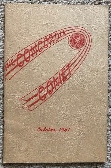 The Concordia Comet, October, 1941 [Volume XVII, Number 1, October, 1941]