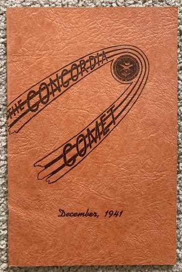 The Concordia Comet, December, 1941 [Volume XVII, Number 2, December, 1941]