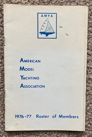 1976-77 American Model Yachting Association Roster of Members