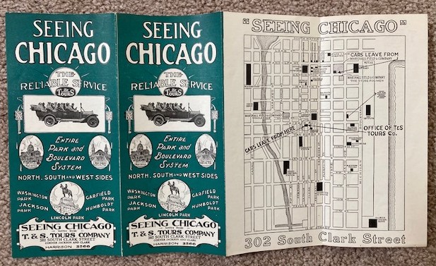 Seeing Chicago; The Reliable Service, T&S Tours [circa 1920]