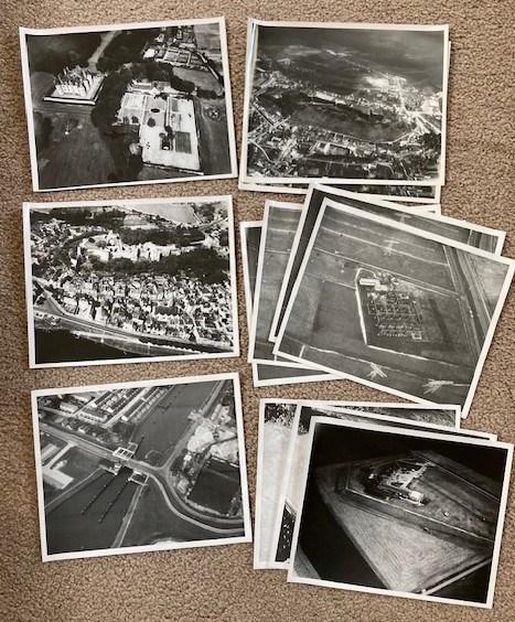 Lot of 12 Aerial Photographs [probably Germany, ca 1960's or 70's]