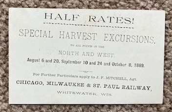 1889 Chicago, Milwaukee & St. Paul Railway 