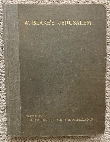 Jerusalem: The Prophetic Books of William Blake