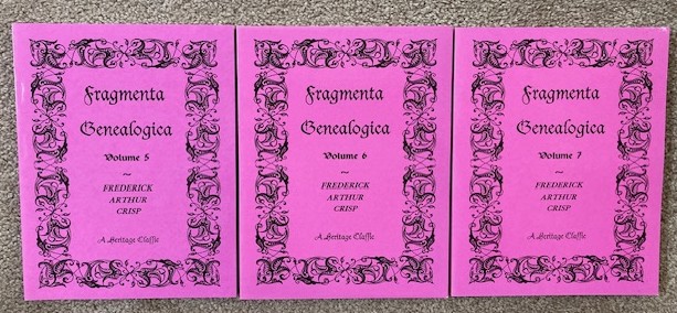 Fragmenta Genealogica, Volumes 5, 6, & 7 [lot of 3 volumes]