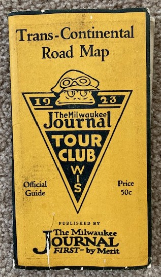 The Milwaukee Journal Tour Club Trans-Continental Road Map 1923