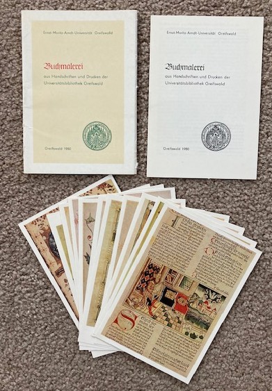 Buchmalerei aus Handschriften und Drucken der Universititatsbibliothek Greifswald [Illumination from manuscripts and prints of the Greifswald University Library]