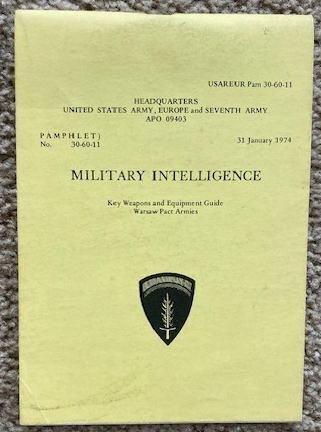 Military Intelligence: Key Weapons and Equipment Guide, Warsaw Pact Armies