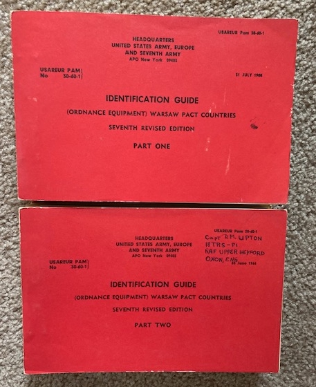 Identification Guide (Ordnance Equipment) Warsaw Pact Countries, Two Volume Set: Parts One and Two [USAREUR No. 30-60-1
