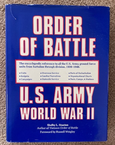 Image for Order of Battle U.S. Army, World War II Order of Battle U.S. Army, World War II