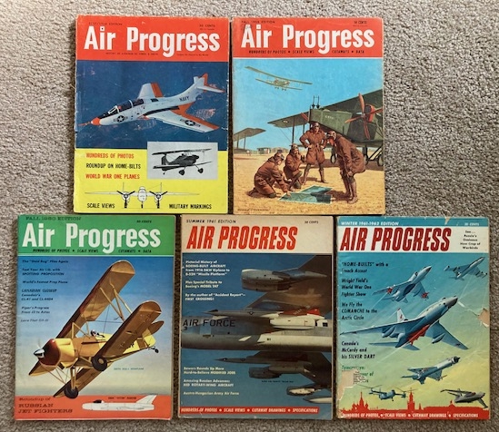 [Lot of Five Issues of] Air Progress Magazine (late 1950's - early 1960's)