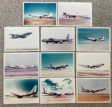 Lot of 11 Vintage Color Photographs of USAF RC135 Series Reconnaissance Aircraft [Boeing] [ca 1970's] [5
