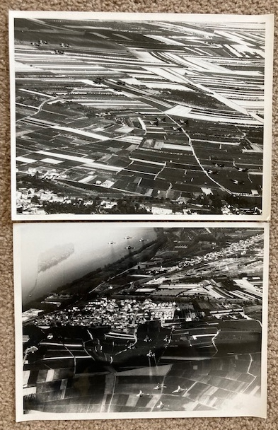 Lot of 2 Vintage Photographs of (unidentified) Fighter Aircraft in Formation [USAF or NATO group] [B & W, 8