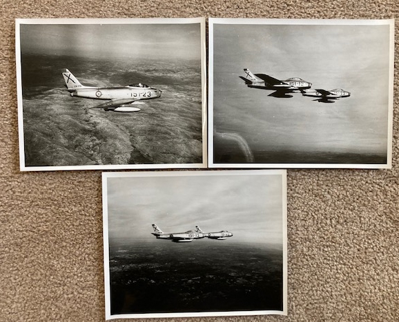 Lot of 3 Vintage Photographs of (unidentified) Military Aircraft [Possibly French] [B & W, 8