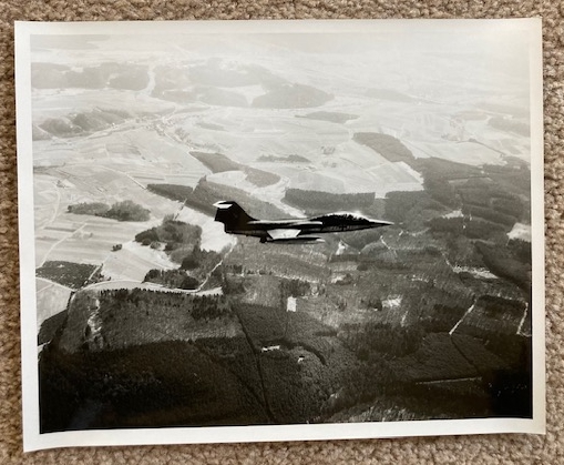 Vintage Photograph of (unidentified) German Air Force Military Aircraft [B & W, 8