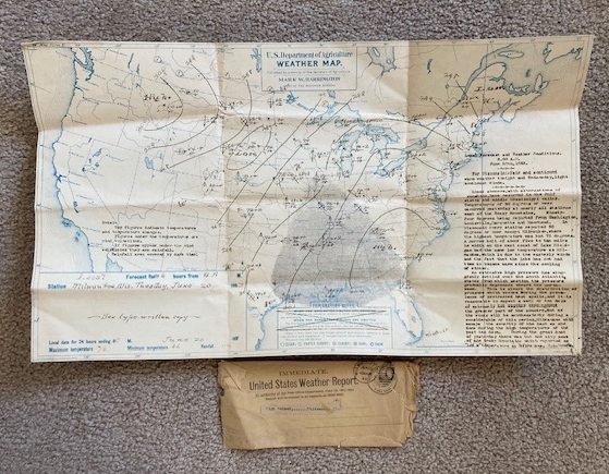 U.S. Department of Agriculture Weather Map; June 20th, 1893 [United States]