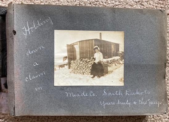 Vintage Photograph Album [young Wisconsin women on rustic extended stay in Meade Co. South Dakota - circa 1910]