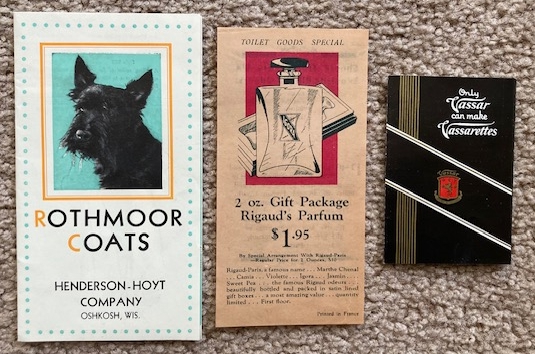Rothmoor Coats brochure [Henderson-Hoyt Company - Oshkosh, Wisconsin] [circa 1930's]