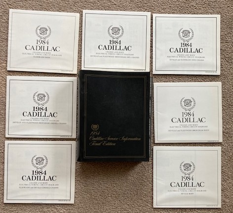 1984 Cadillac Service Information, Final Edition (includes 7 fold-out 1984 Cadillac 