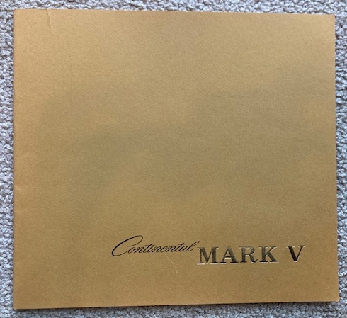1978 Continental Mark V sales brochure [Lincoln] [75th Anniversary Diamond Jubilee Edition]