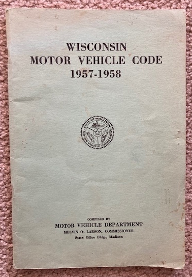 Wisconsin Motor Vehicle Code 1957-1958