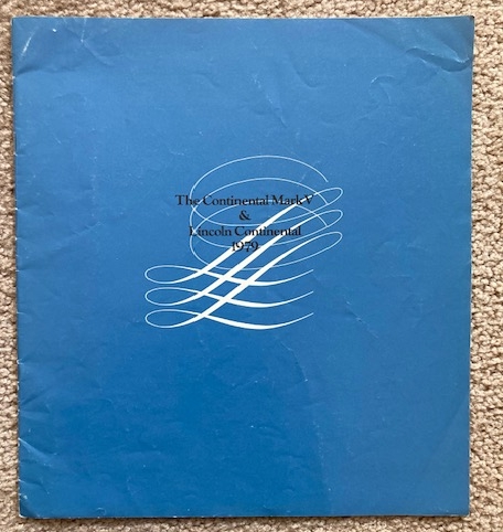 1979 Continental Mark V & Lincoln Continental sales brochure