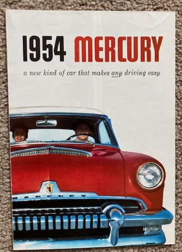 1954 Mercury fold-out sales brochure