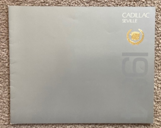 1984 Cadillac Seville sales brochure; plus color charts