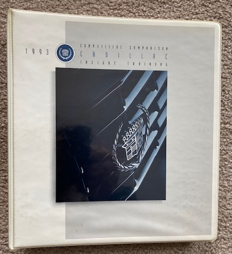 1993 Cadillac Competitive Comparison Insight Training [dealer sales training material]