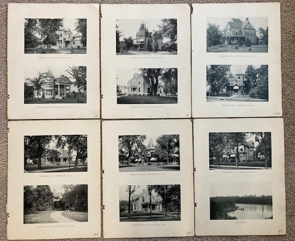 Lot of 6 Plates of Residential Homes [from Art Work of Eau Claire and Chippewa Counties]