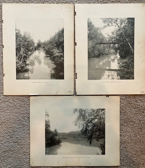 Lot of 3 Plates of Otter Creek [from Art Work of Eau Claire and Chippewa Counties]
