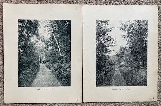 Lot of 2 Plates of Putnam Drive in Eau Claire, Wisconsin [from Art Work of Eau Claire and Chippewa Counties]