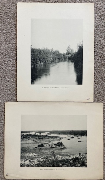 Lot of 2 Plates/Prints of Paint Creek in Chippewa County, Wisconsin [from Art Work of Eau Claire and Chippewa Counties]