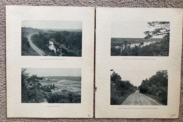 Lot of 2 Plates/Prints of Scenes near Chippewa Falls [from Art Work of Eau Claire and Chippewa Counties] [Wisconsin]