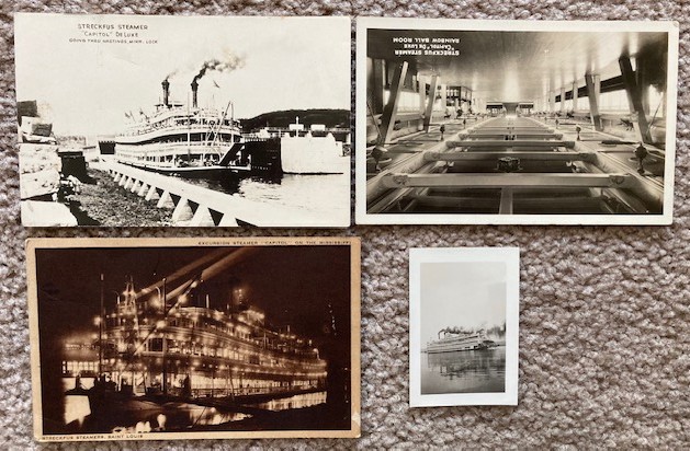A lot of 4 items of ephemera related to the Strecfus Steamer 