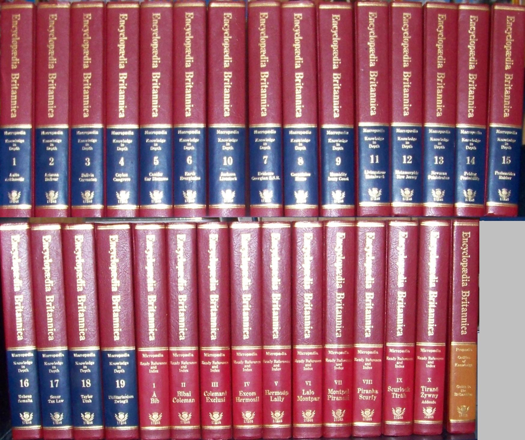 Image for The Encyclopaedia Britannica Macropaedia Knowledge In Depth 19 Volumes Set (Used Set)