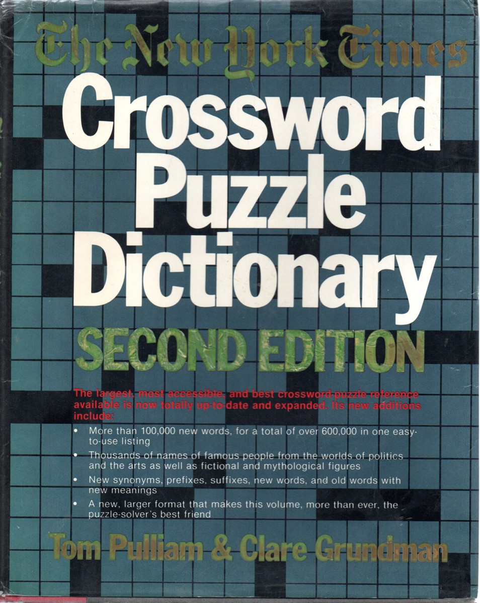New York Times Crossword Puzzle Dictionary (Puzzle Reference)