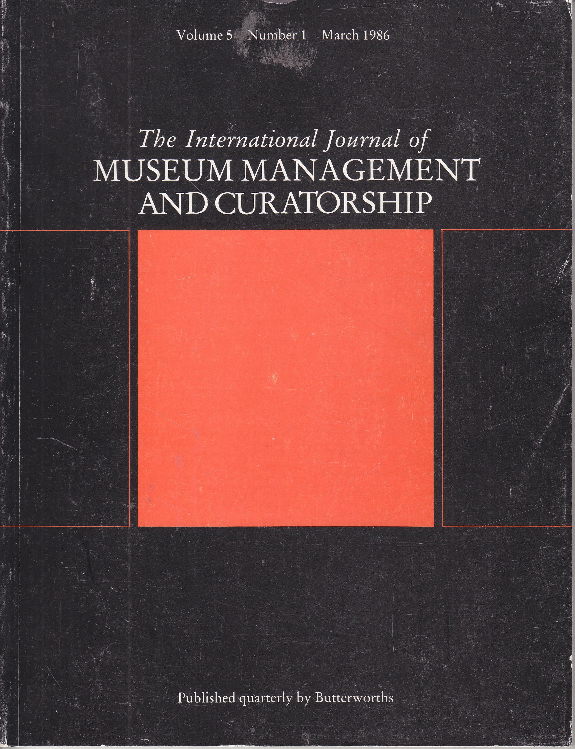 Image for The International Journal of Museum Management and Curatorship, Volume 5, 1986