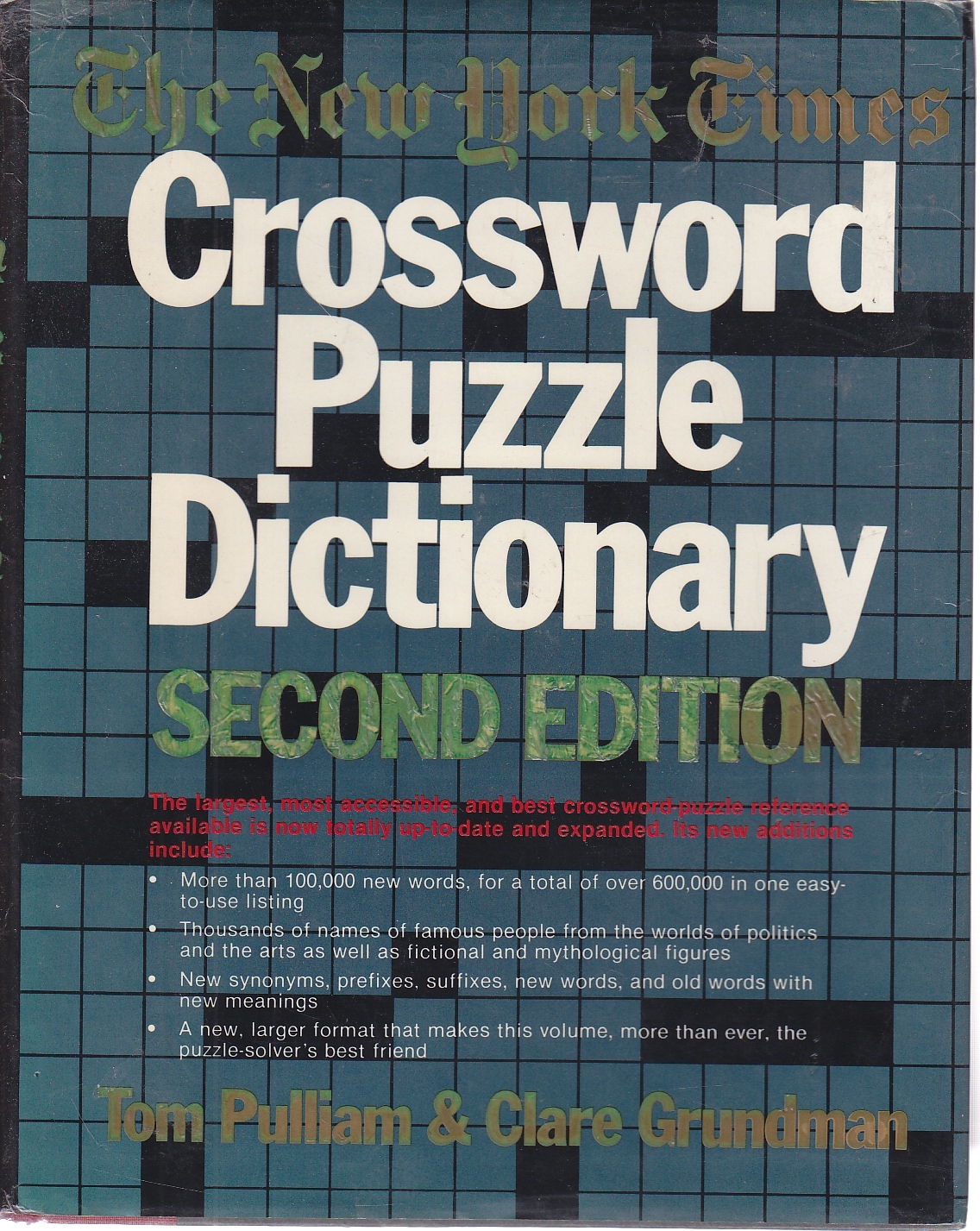 Image for New York Times Crossword Puzzle Dictionary