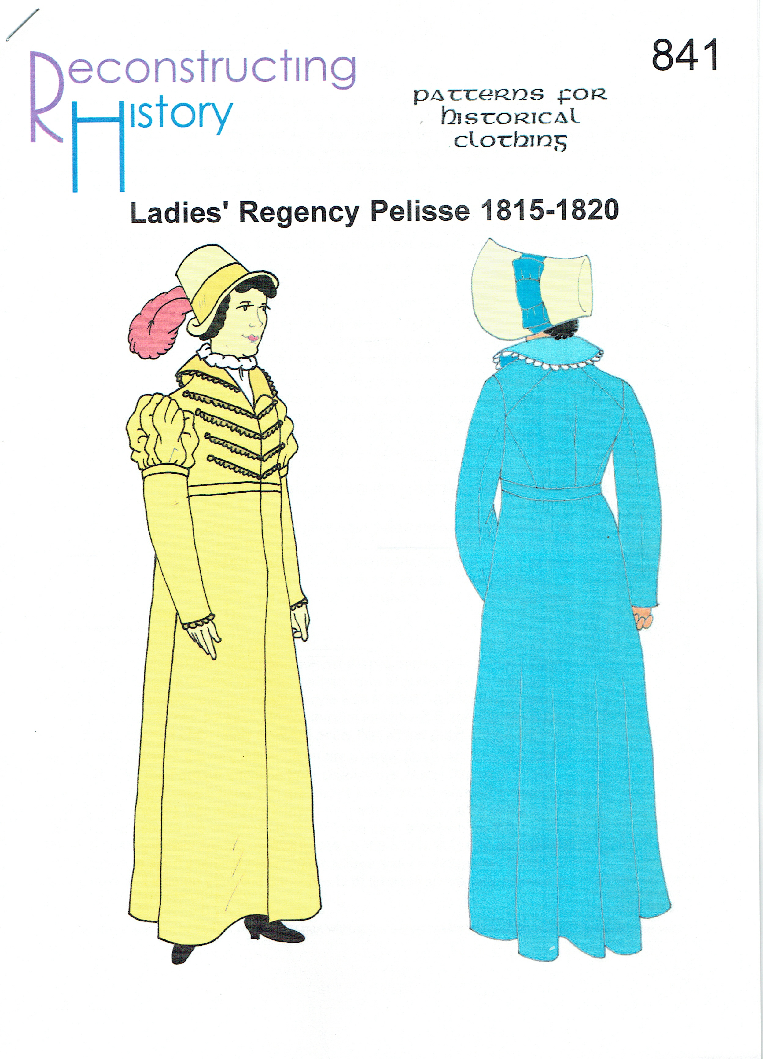 RH841: LADIES REGENCY PELISSE 1815-1820