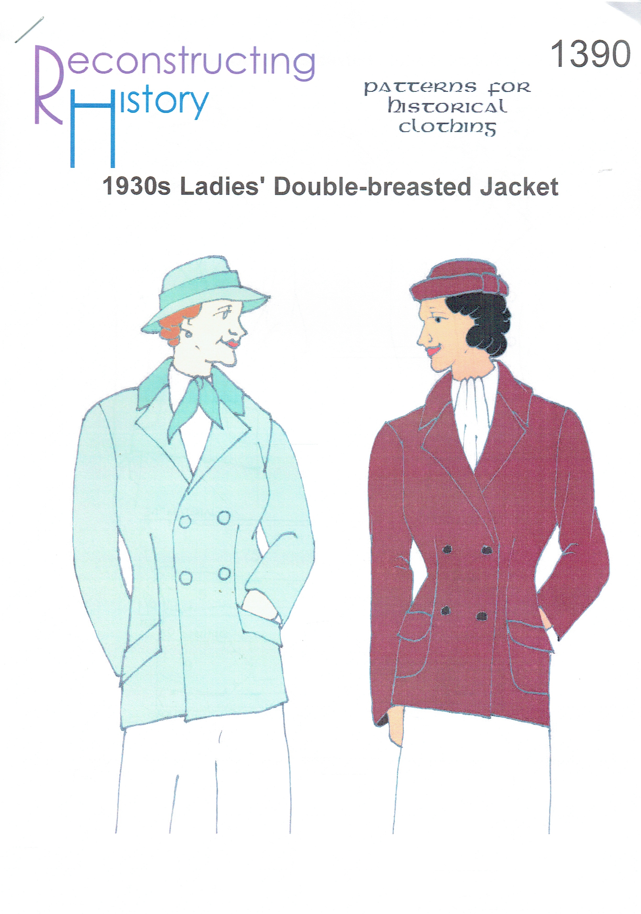 RH1390: LADIES' 1930S DOUBLE-BREASTED JACKET
