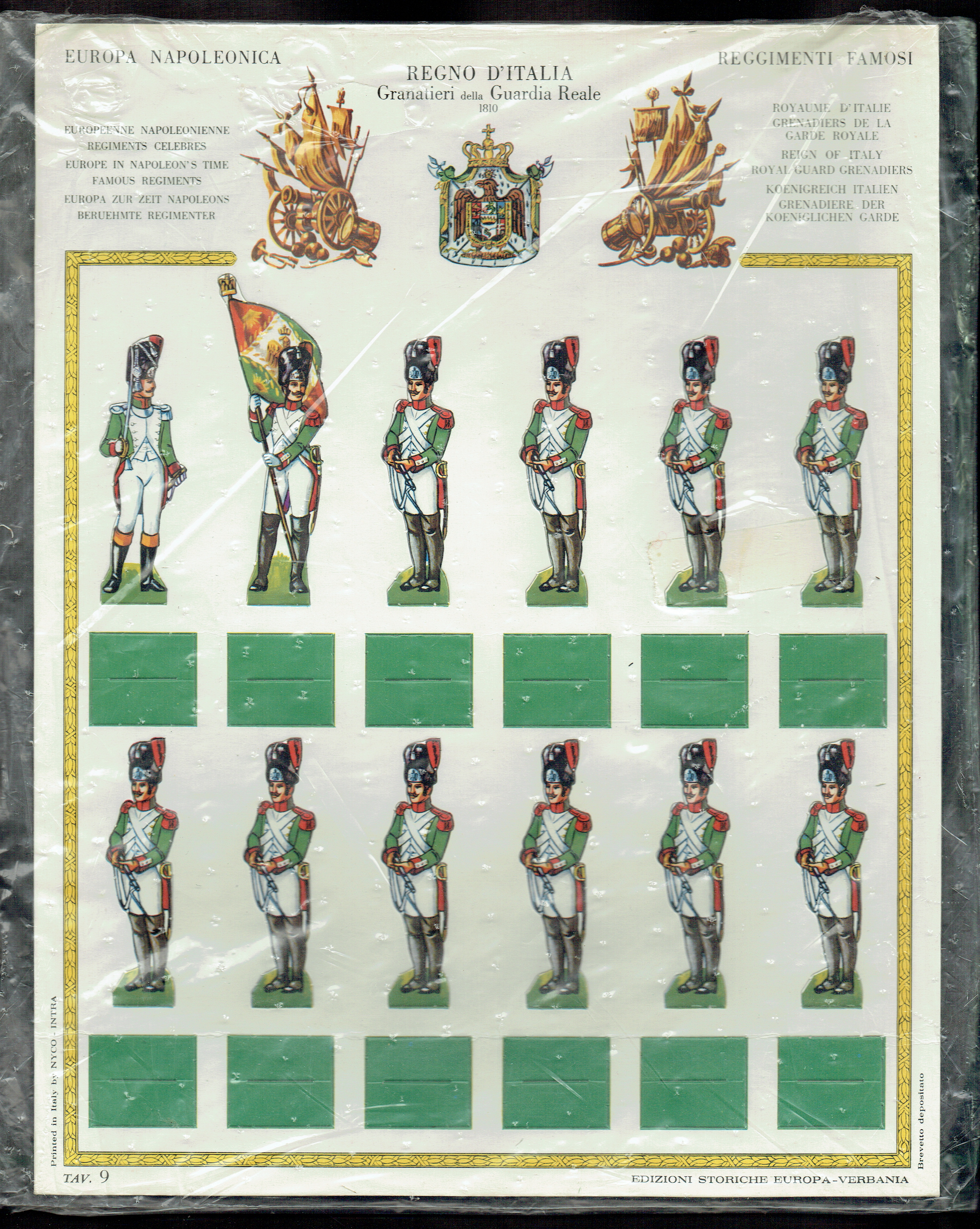 EUROPA NAPOLEONICA : REGGIMENTI FAMOSI: REGNO D'ITALIA GRANATIERI DELLA GUARDIA REALE 1810