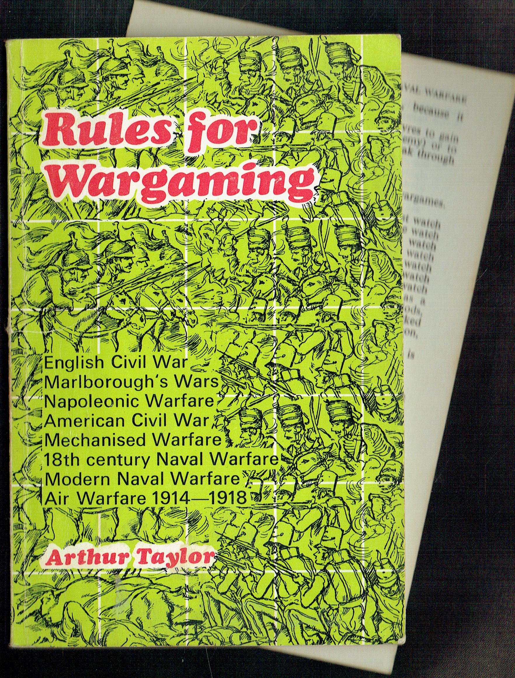 RULES FOR WARGAMING (FIRST EDITION)