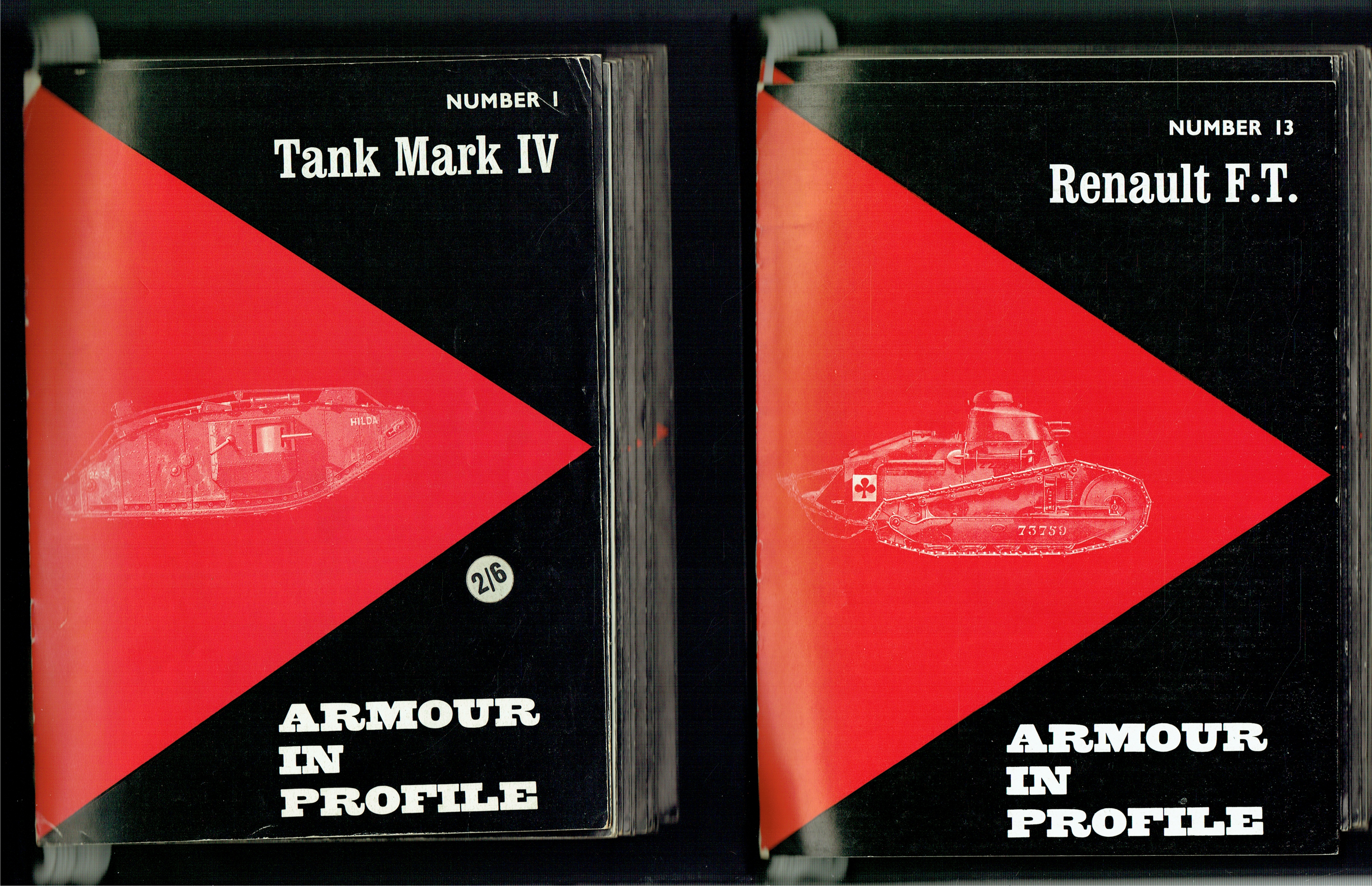 ARMOUR IN PROFILE (COMPLETE SET OF 24, IN TWO OFFICIAL BINDERS)